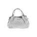 Kate Spade New York Leather Shoulder Bag: Gray Solid Bags