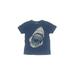 Crewcuts Short Sleeve T-Shirt: Blue Marled Tops - Kids Girl's Size 10
