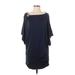 MICHAEL Michael Kors Casual Dress - Shift: Blue Solid Dresses - Women's Size X-Small
