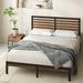 Kai Bamboo and Metal Platform Bed Frame with Headboard / No Box Spring Needed / Easy Assembly, Full