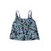 Lands' End Swimsuit Top Blue Square Swimwear - Women's Size 22