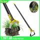Hoe Gardening Tool 1.2/1.6m Stainless Steel Sharp Stirrup Ring Hoe with Triangle Head Gardening