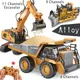 Rc Excavator Forklift Electric Bulldozer Dump Truck 4WD Remote Control Cars Engineering Vehicle Kids