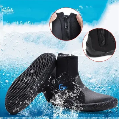 Professional 5mm Neoprene Scuba Diving Boots Surfing Swim Water Sports Canoe Kayak Warm Boots Shoes