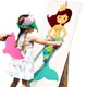 Mermaid Party Game Felt Game Mermaid DIY Birthday Party Festive Supplies Suitable for Wall and