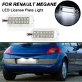 2PCS LED License Plate Light For Renault Clio 1 MK1 1990-1998 Megane 1 MK1 Scenic MK1 Number Lamp