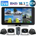 10.1 ''5CH Véhicule AHD Moniteur Système Écran Tactile pour Voiture/Bus/Camion 720P CCTV BSD