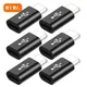 5Pcs/Pack Data Line Micro Usb To Usb C Female To Male For Samsung For Huawei Type-c Interface