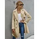 Fashion Women Trench Casual Solid Color Coat Adult Elagant Fashion Long Sleeve Lapel Neck Double