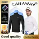 CAIIAWAV Golf Long sleeved Men's Clothing Bottom Shirt Sunscreen Top Long sleeved GOLF Men's Velvet