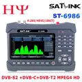 Satlink ST-6986 PRO DVB-S2/S DVB-T/T2 DVB-C ST6986 h.265 hevc 10bit meter with Fiber Optic tester