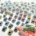 Mini Cartoon Plastic Pull Back Car Toys Kids Small Transparent Racing Vehicles Racing Cars Birthday