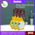 Dewtox-Carte mère CR2032 3V CMOS Strip Line batterie au lithium pour ordinateur portable IBM