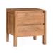 Joss & Main Oslo 2 - Drawer Solid Wood Nightstand Wood in Black | 22 H x 22 W x 16 D in | Wayfair CB57703536F94F3B91F9970D6C2E6D20