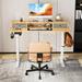 17 Stories Rozzie 23" W Rectangle Standing Desk Wood in Brown | 55" | Wayfair 6F4440F1BF0B46E8A020E0FCE6591D16