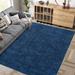 Blue/Navy 96 x 60 x 0.78 in Area Rug - Latitude Run® Modern Solid Shag Area Rug Plush Fluffy Throw Carpet & Runner for Home Decor Navy | Wayfair