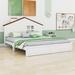 Gracie Oaks Heiden Panel Bed Wood in White | 39.4 H x 57.6 W x 79.1 D in | Wayfair 84DDAEDEAEA741EB9C946203EBFFC6F5