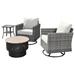 Winston Porter Altura 2 - Person Outdoor Seating Group w/ Cushions, Rattan in Gray | Wayfair 2AF2F6962ED848A29B19A111D7139655