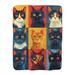 MentionedYou Eclectic Cat Collection - 1 Piece Premium Sherpa Blanket - Luxurious Art Print Design Polyester | 80 H x 60 W in | Wayfair