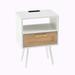 George Oliver Eley Nightstand Wood in White | 22.05 H x 15.75 W x 11.81 D in | Wayfair AB365637196D4FB58E9E1ED614FE279B