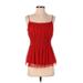 H&M Casual Dress - Mini: Red Print Dresses - Women's Size Small