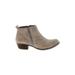 Lucky Brand Ankle Boots: Gray Shoes - Women's Size 7 1/2 - Round Toe