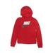 Nike Pullover Hoodie: Red Graphic Tops - Women's Size Medium