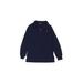 Polo by Ralph Lauren Long Sleeve Polo: Blue Solid Tops - Kids Boy's Size 7