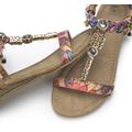 Sandale LASCANA Gr. 43, bunt (rosa, camelfarben) Damen Schuhe Sandalette Sandaletten