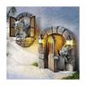 Garden Dragon Sculpture Wall Decor Beautiful Resin Garden Dragon Dragon Outdoor Porta d'ingresso