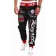 Herren Jogginghose Trainingshose Jogginghose Jogger Hose Hosen Jogginghose Elastische Taille Buchstabe Grafik-Drucke Sports Outdoor Freizeitskleidung Brautkleider schlicht HipHop Grau Blau Schwarz