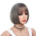 Female Wigs Fashion Fiber Full End Short Bob Party Dailylife Wigs for Black Women Grey Women Wig