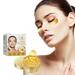 24K Gold Under Eye Patches Golden Under Eye Mask Anti-Aging Collagen & Amino Acid Eye Mask for Removing Dark Circles Puffiness and Wrinkles Golden Firming Eye Patch Moisturizes The Eye Patch