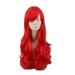 Natural-Looking Ladies Wigs Little Ariel Wig Wavy Wig Synthetic Long Red Curly Wigs Red Women Wig