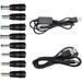 USB 5V to DC 12V Converter Power Cable + 8 Connectors Adapter USB to DC Power Cable (Below 2A Max for 8Watts)