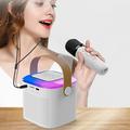 Oneshit Speaker On Clearance Outdoor Portable Bluetooth Speaker Mini Wireless Microphone Karaoke Sound System Household Microphone Rechargeable Karaoke Treasure