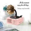 Oneshit Bluetooth Audio Clearance Old Fashioned Classic Style Bluetooth Speaker Vinly Record Player Style Cute Look Gift For Girls Bass Enhancement Volume Speaker