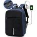 GNFQXSS Business Backpack Bag for Travel Flight Fits 15.6 Inch Laptop with USB Charging Port Blue