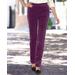 Blair Women's Stretch Wide-Wale Corduroy Pull-On Pants - Purple - 10 - Misses