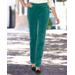 Blair Women's Stretch Wide-Wale Corduroy Pull-On Pants - Green - 4PS - Petite Short