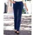 Blair Women's Stretch Wide-Wale Corduroy Pull-On Pants - Blue - 18 - Misses