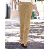 Blair Women's Stretch Wide-Wale Corduroy Pull-On Pants - Brown - 8 - Misses