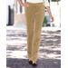 Blair Women's Stretch Wide-Wale Corduroy Pull-On Pants - Brown - 8 - Misses