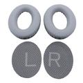 Suzicca Head-mounted Headset Memory Foam Ear Cushions Replacement Soft Breathable Ear Pads Compatible with QC25 QC15 QC35 Silver Grey