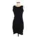 Leith Casual Dress - Bodycon Scoop Neck Sleeveless: Black Print Dresses - Women's Size Medium