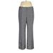 Le Suit Dress Pants - High Rise Boot Cut Boot Cut: Gray Bottoms - Women's Size 16