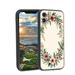 Vintage-floral-wreaths-1 phone case for iPhone 12 for Women Men Gifts Flexible Painting silicone Shockproof - Phone Cover for iPhone 12