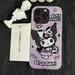 Kawaii Sanrio Cartoon Phone Case Hello Kitty Kuromi Iphone 11 12 13 14 15 Silica Gel Transparent Phone Case Creative Girl Gift