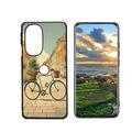 Vintage-bicycle-journeys-2 phone case for Motorola Edge 30 Pro for Women Men Gifts Flexible Painting silicone Shockproof - Phone Cover for Motorola Edge 30 Pro