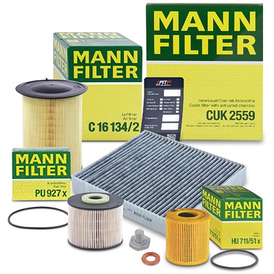 Mann-filter Inspektionspaket Filtersatz SET B [Hersteller-Nr. 10492944] für Ford Image